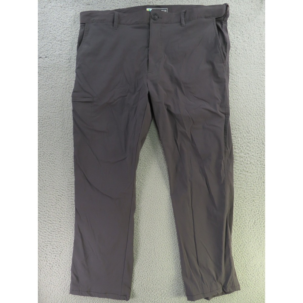 UB Tech Pants Mens 40x31 Gray Nylon Hiking Zipper Pockets